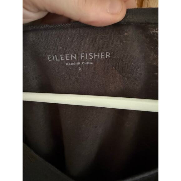 Eileen Fisher Relaxed Muted Cascading Sequin V-Neck T-Shirt Sz. S - Picture 5 of 6